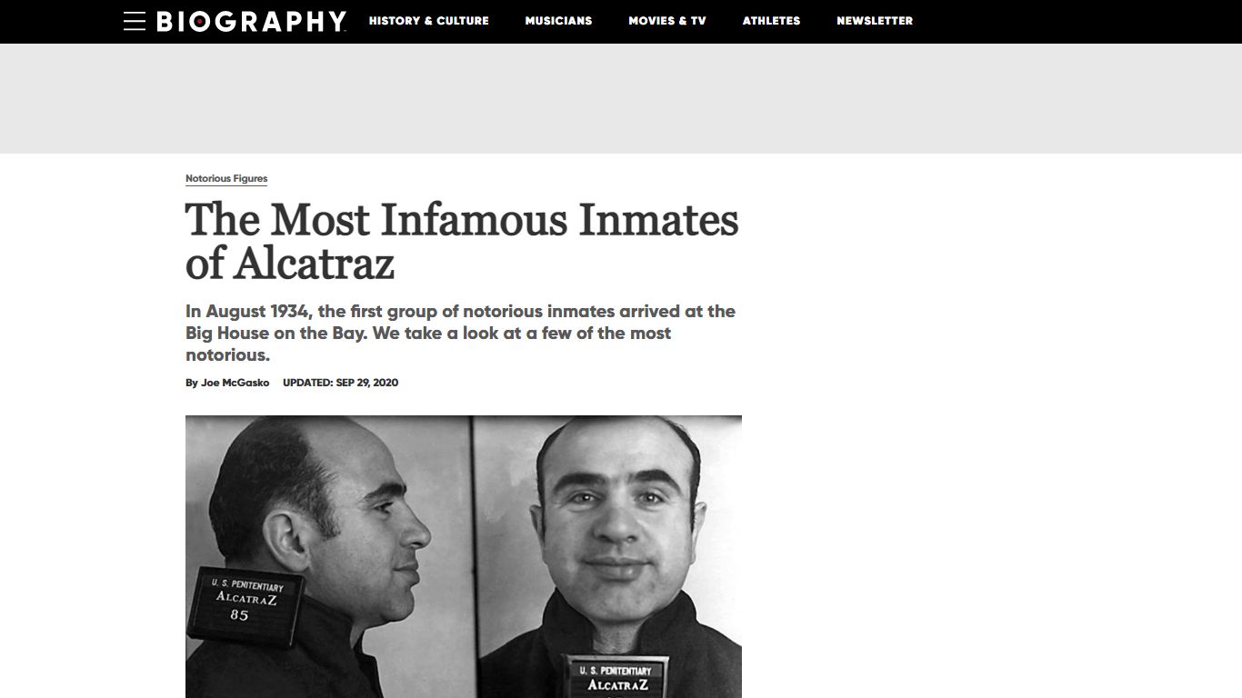The Most Infamous Inmates of Alcatraz - Biography